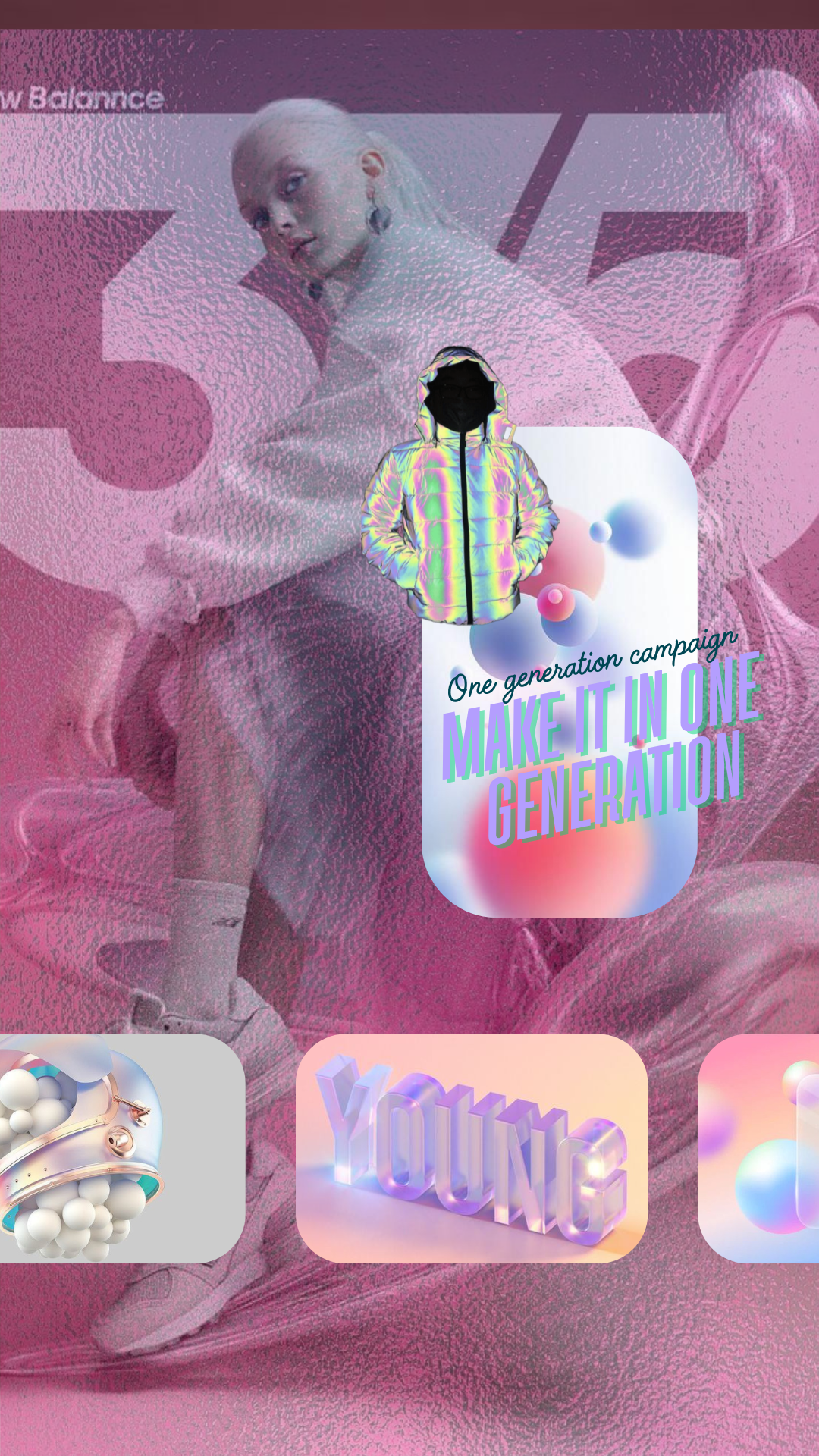 harness holdings reflective puffer jacket poster